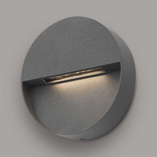 Underneath view of the durable circualr wall light