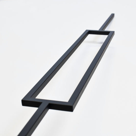 Invalesco Matte Black Rectangular Metal Stair Spindle