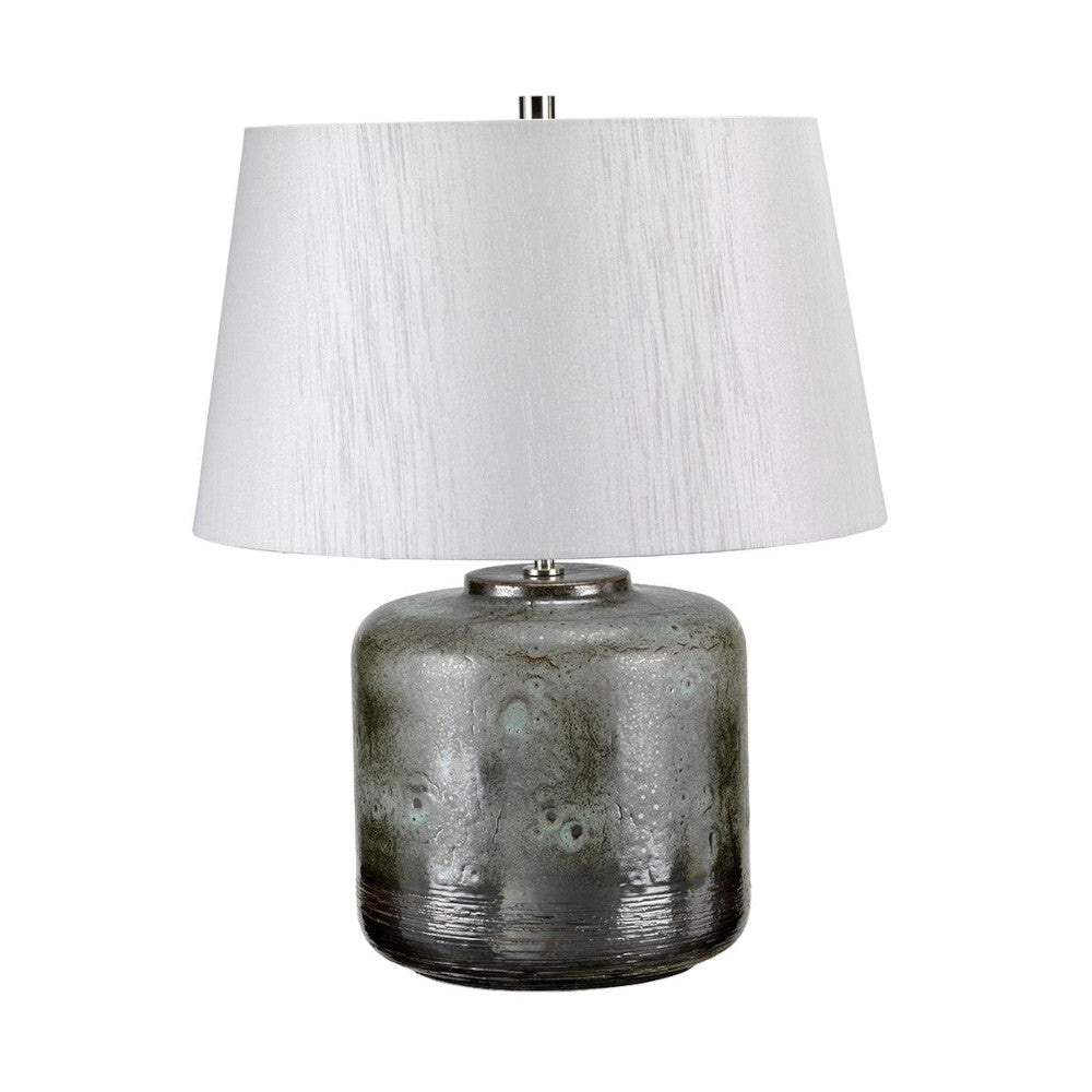 'Iscoyd' Verdigris And Grey Table Lamp