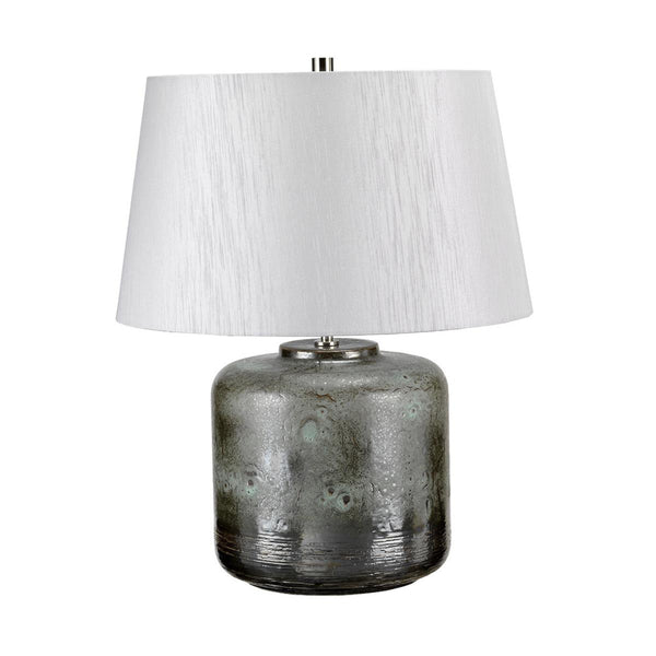 'Iscoyd' Verdigris And Grey Table Lamp