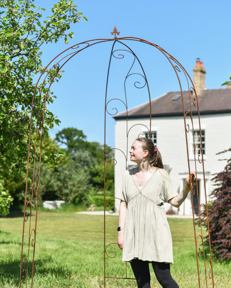 The life size scale of the rustic 'Isel' gazebo