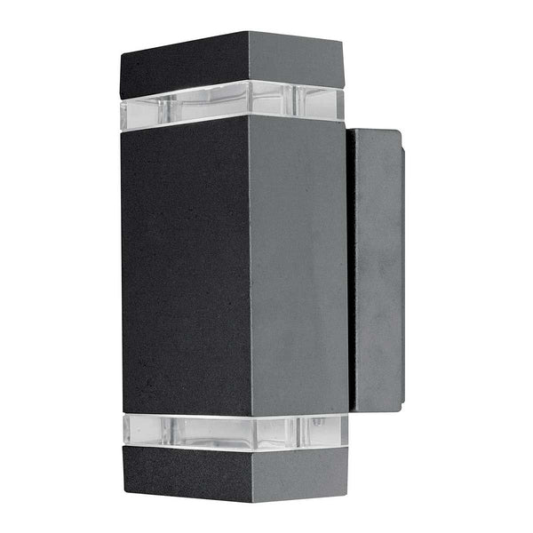 'Tower' Modern Aluminium Dual Led Up & Down Wall Light