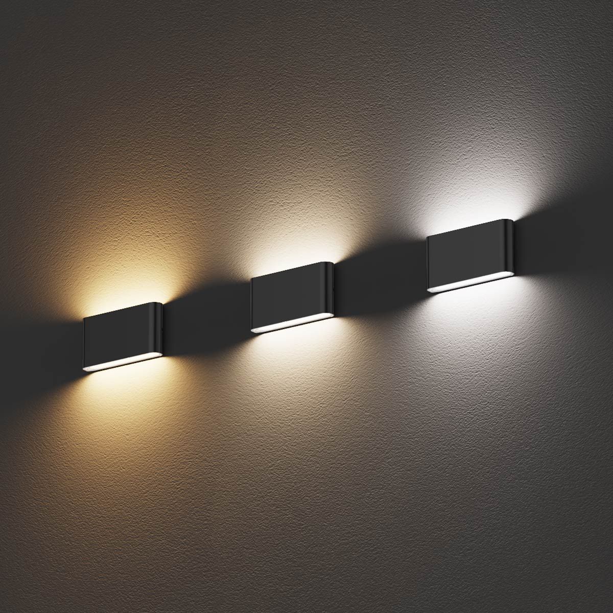 'Elin' Modern Up & Down LED Wall Light Small 3 temperatures