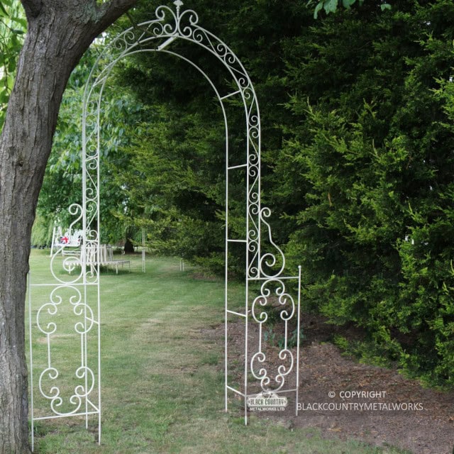 'Jodrell' Ornate Coiled Rose Arch - thumbnail