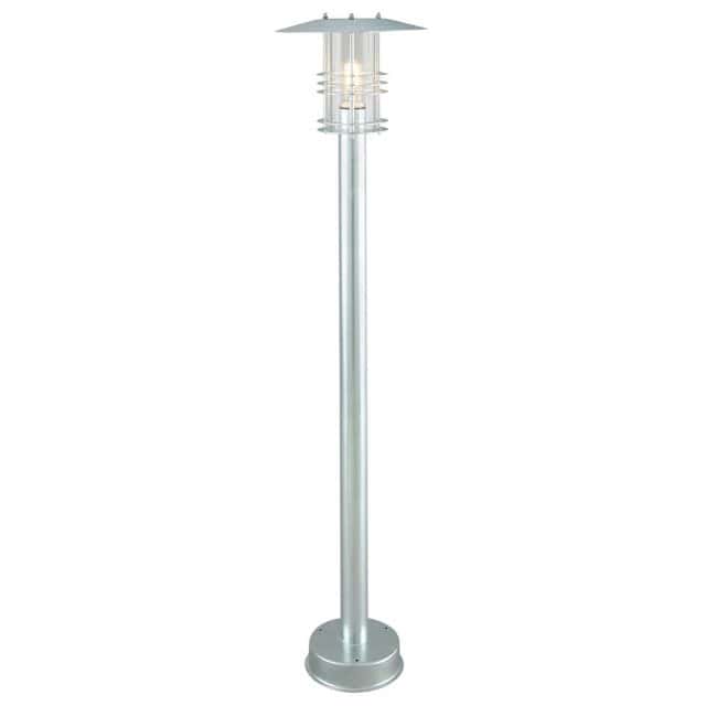 'Lambton' Galvanised Modern Tall Pillar - thumbnail