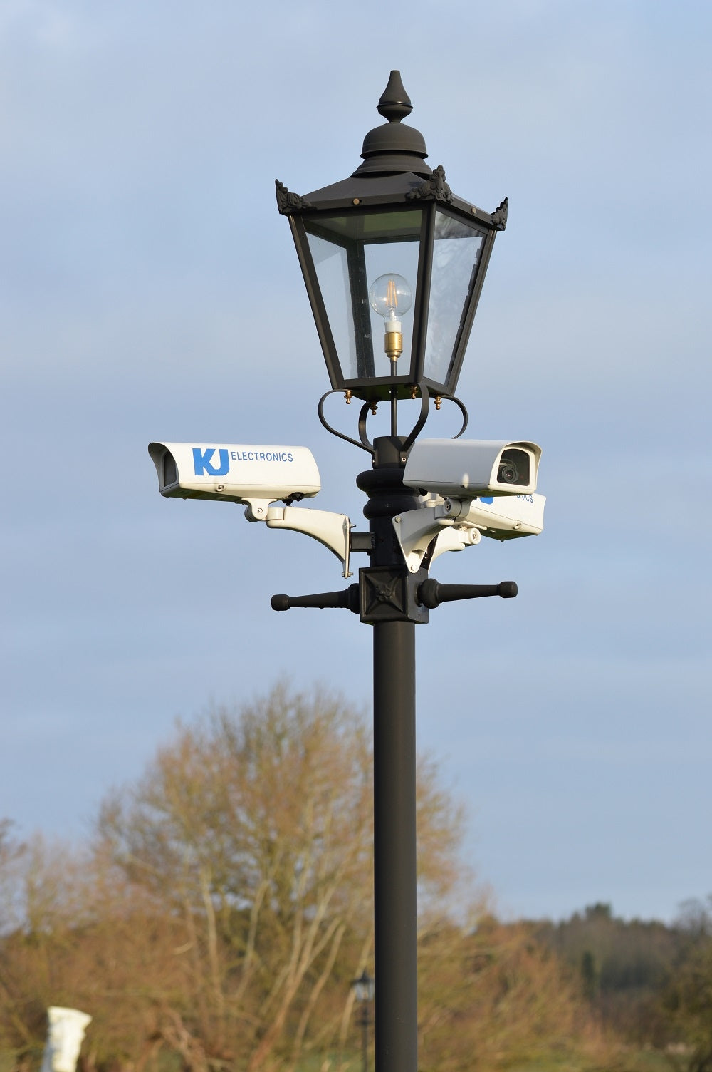 Lamp Post Bullet Camera Pole 3.25 zoomed out