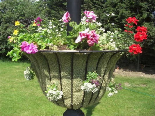 Lamp Post Flower Basket