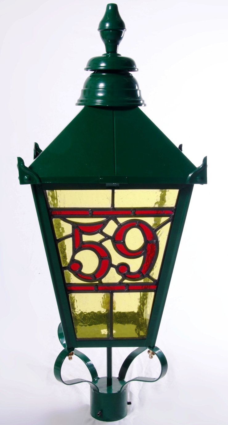 Stained Glass Lamp Post