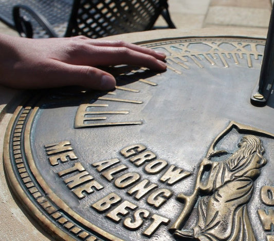 Brass "The Best is Yet to Be" Sundial