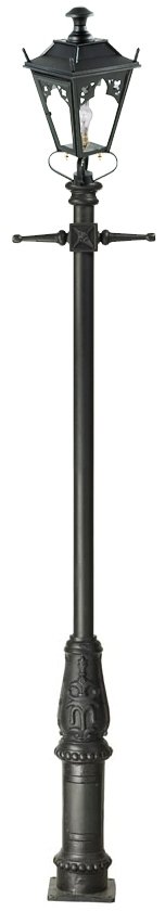 Large black Gothic lamp post