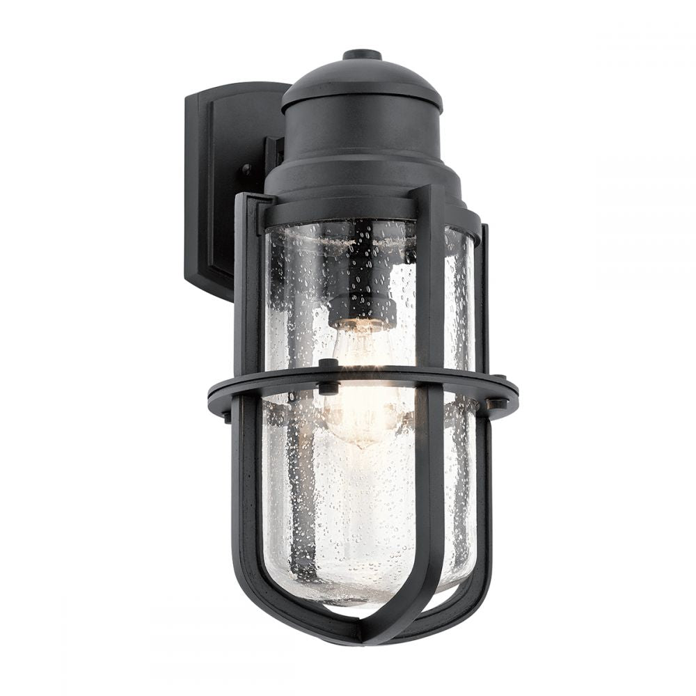 Large Black Suspended Nautical Style Wall Light