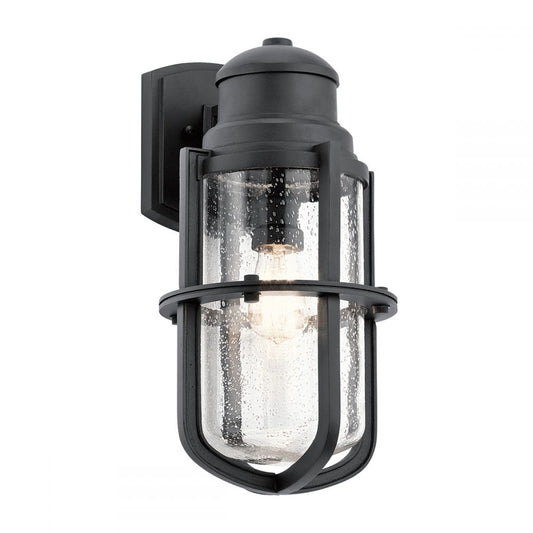 Large Black Suspended Nautical Style Wall Light