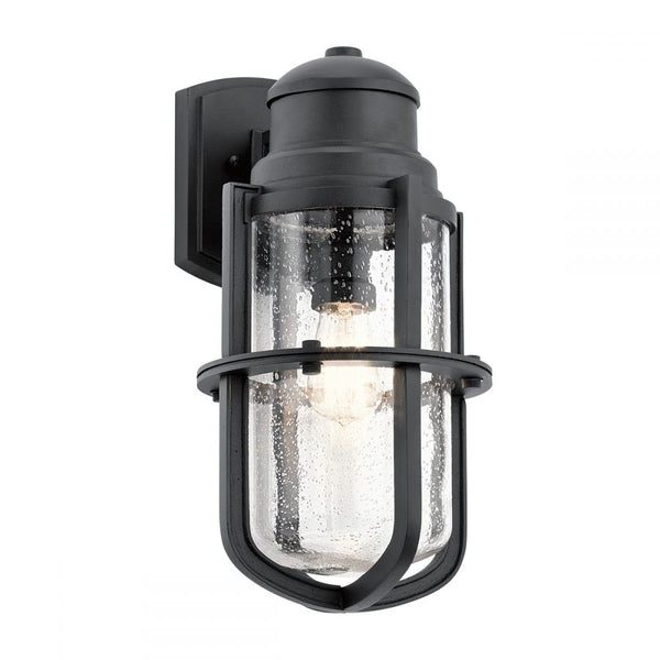Large Black Suspended Nautical Style Wall Light
