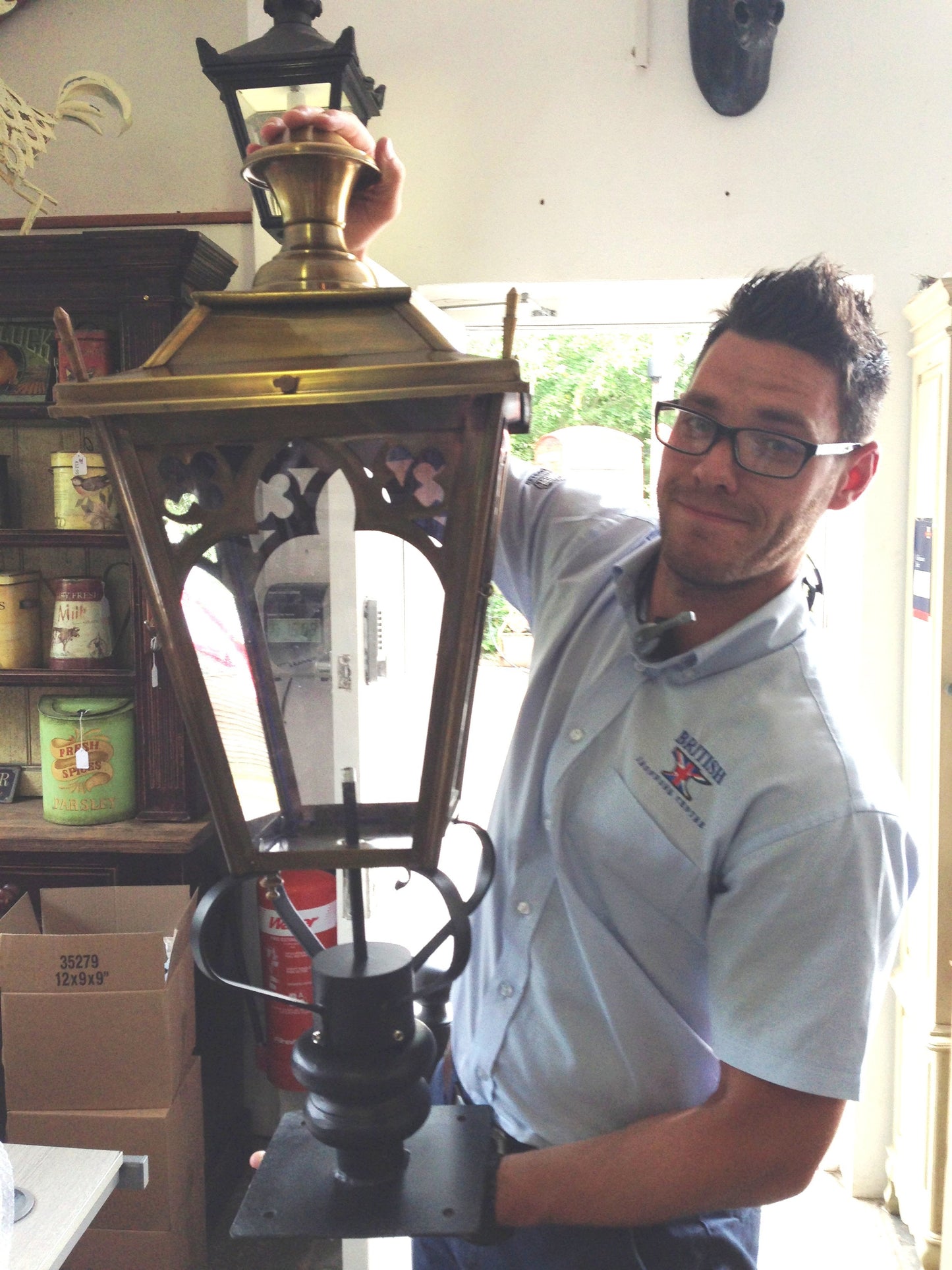 Large Canterbury entrance light scale photo