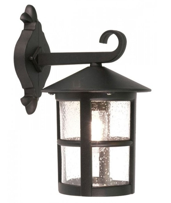 Classic Black Top Fix Cylindrical Porch Light