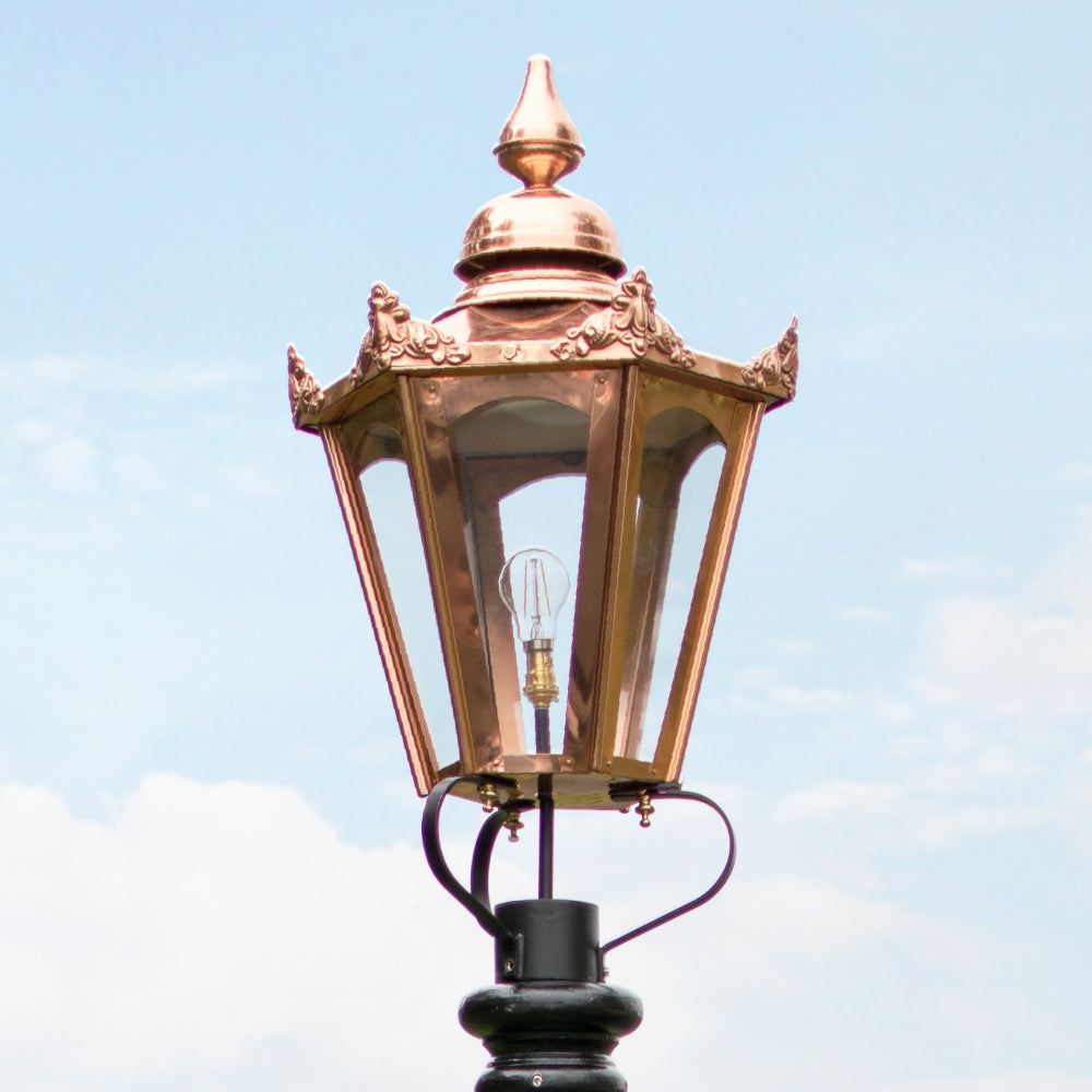 87cm Copper Hexagon Lantern 