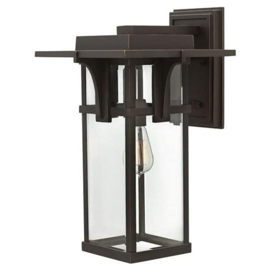 Large 'Dalton' Modern Art Deco Bronze Wall Light - thumbnail