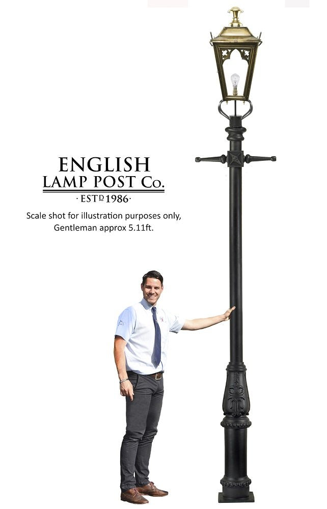 'Knightsbridge' 3.7m Polished Brass Lamp Post Set