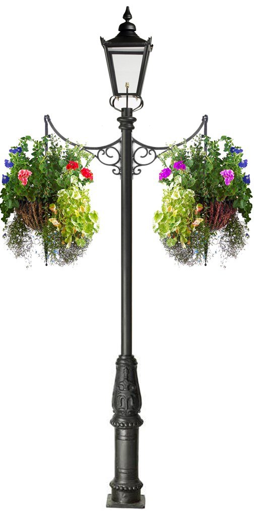 Large hanging basket pole