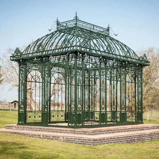 'Hanslow Gardens' Ornate Gazebo In Green - thumbnail
