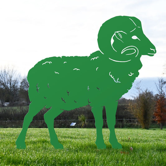 Ram Garden Sheet Steel Silhouette In Green
