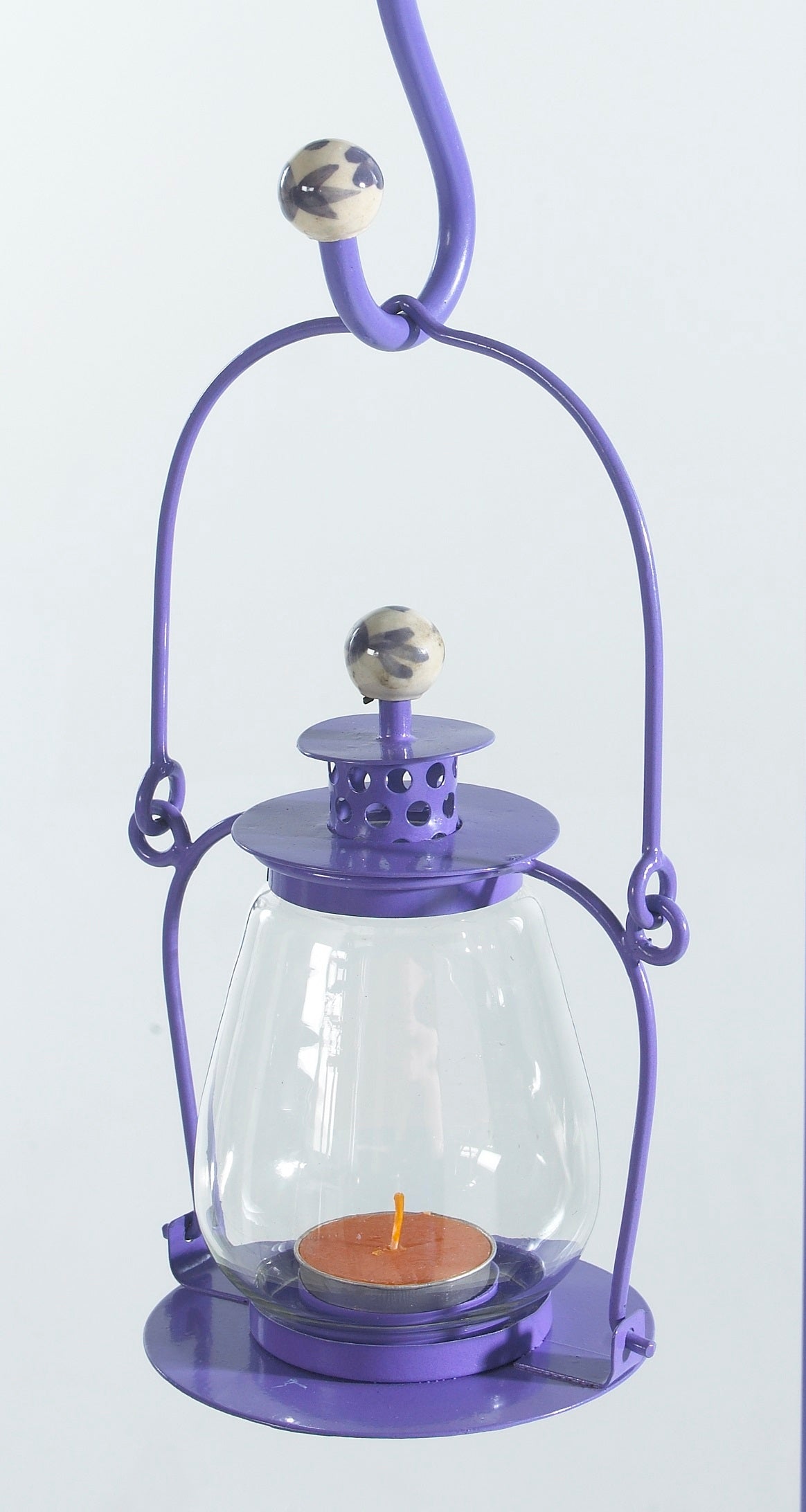 Lavender Lilac Garden Candle Lantern