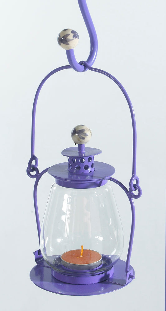 Lavender Lilac Garden Candle Lantern