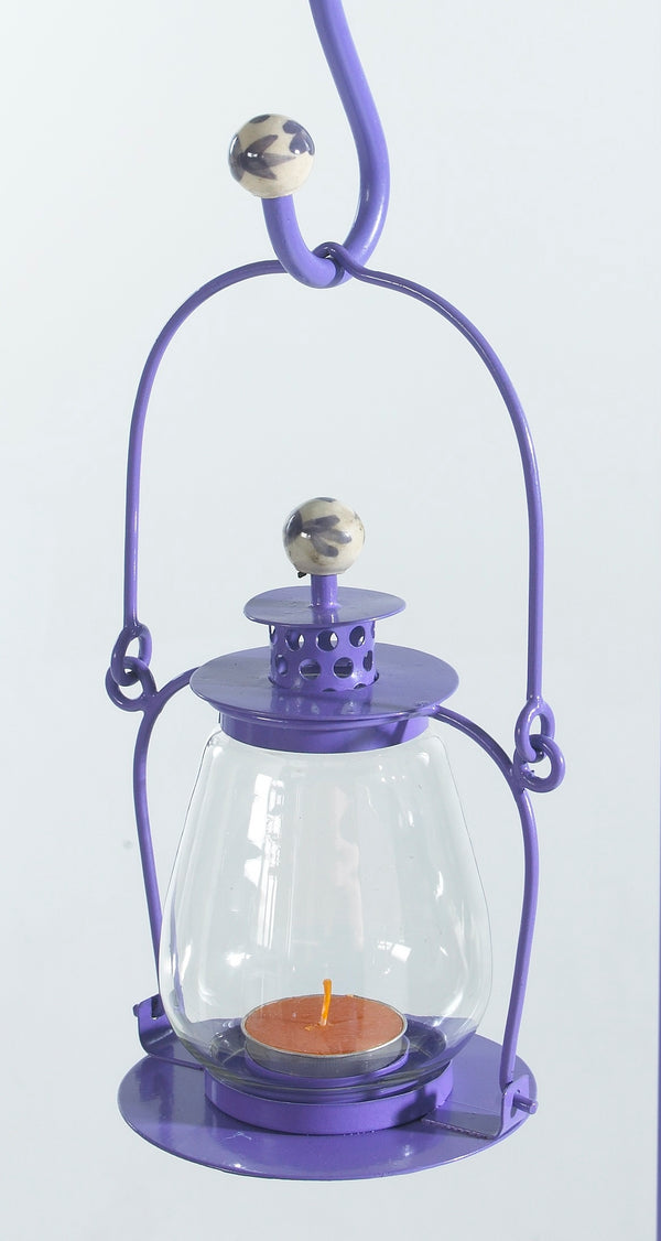 Lavender Lilac Garden Candle Lantern