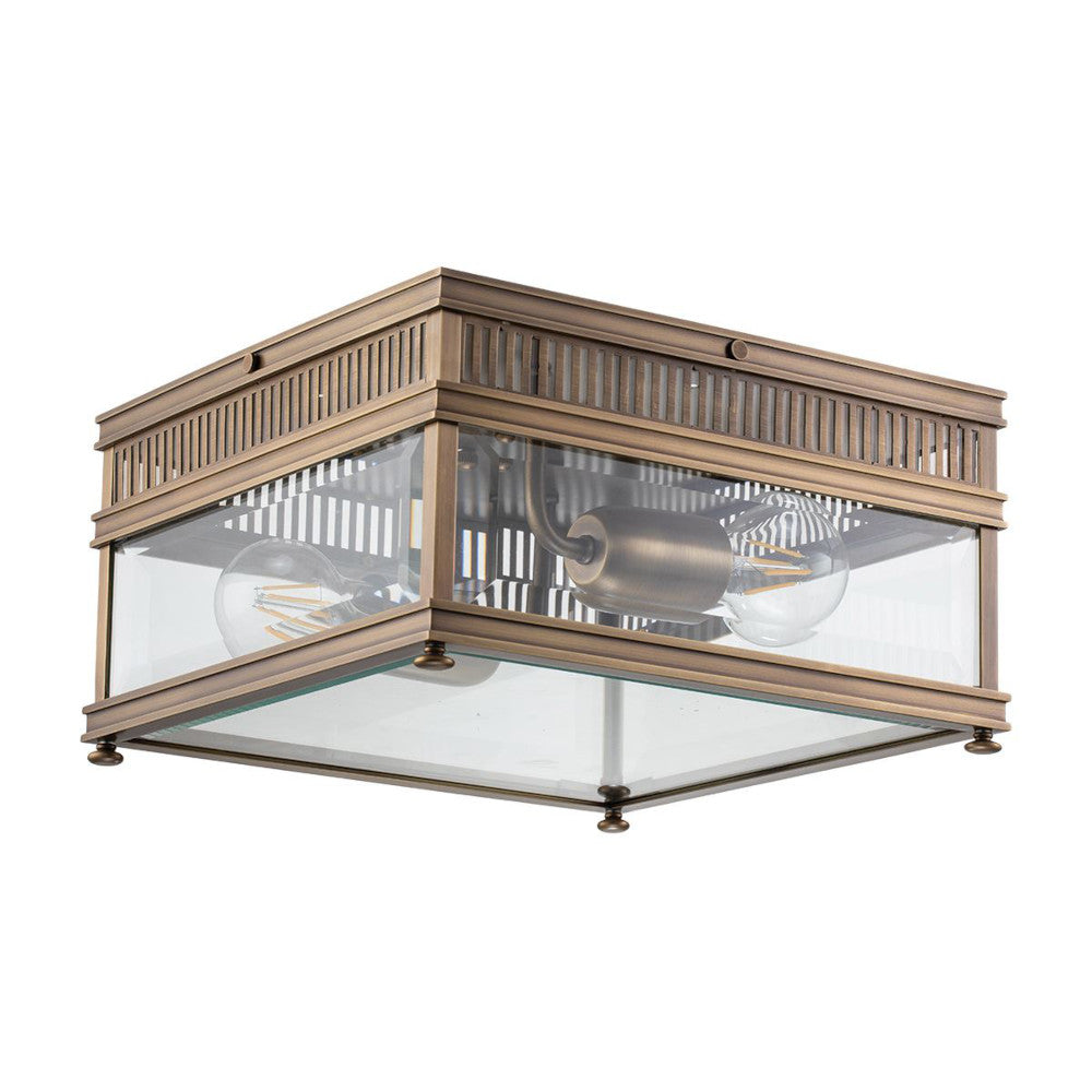 'Lawrence' Bronze Square Ceiling Light 