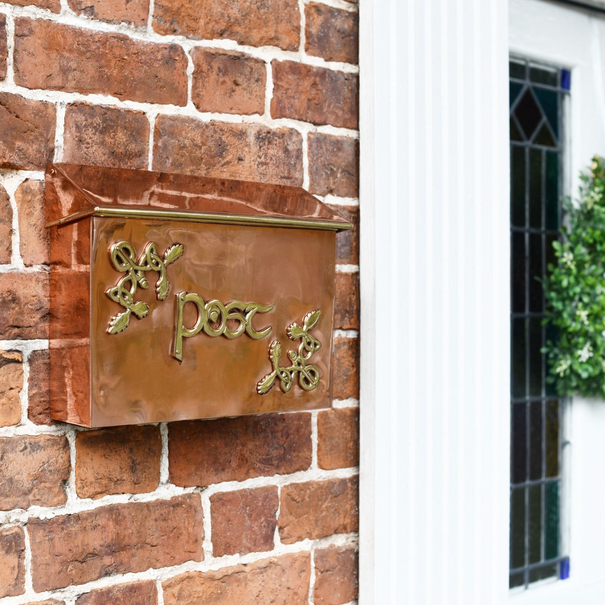 "The Braemar" Copper or Brass Celtic Post Box
