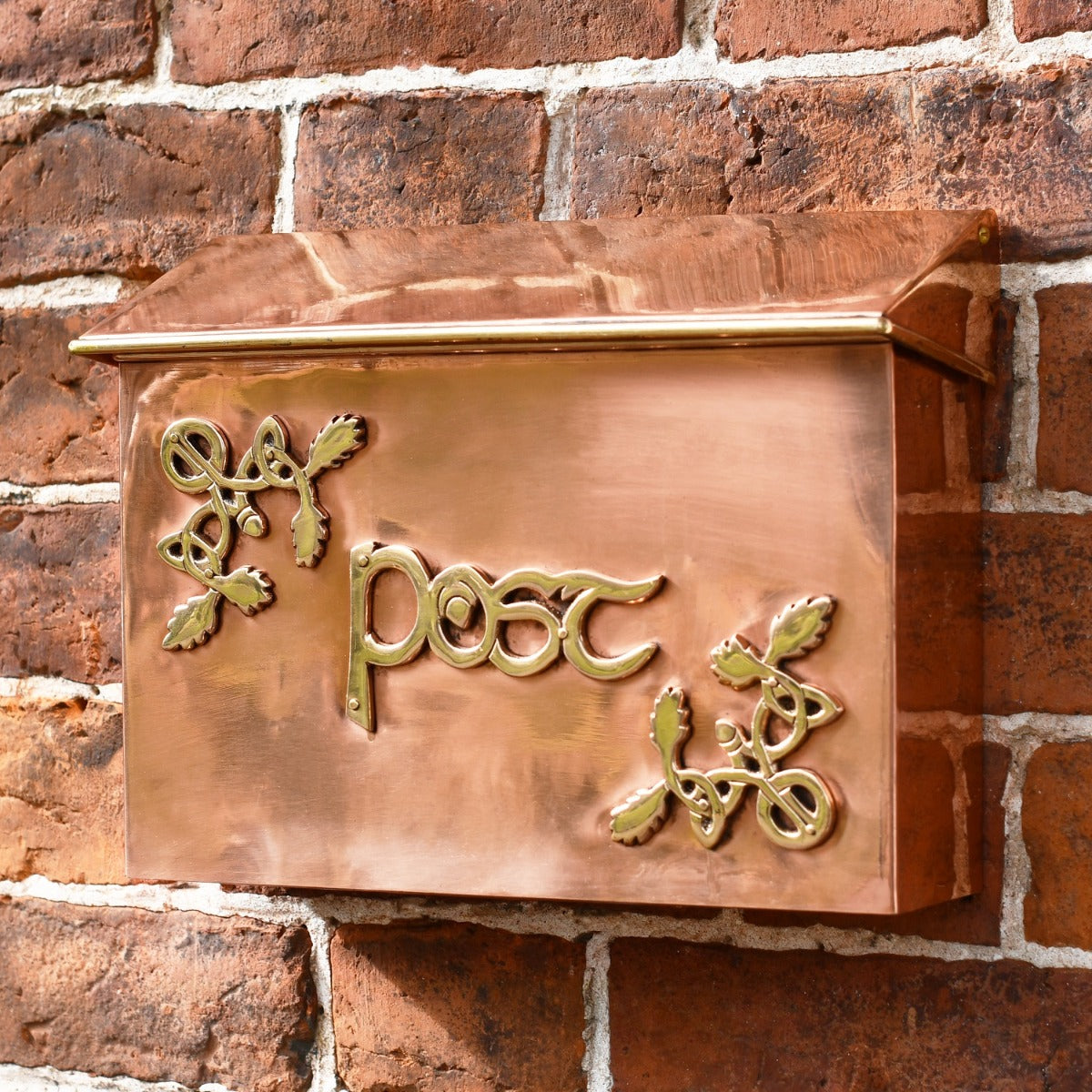 "The Braemar" Copper or Brass Celtic Post Box
