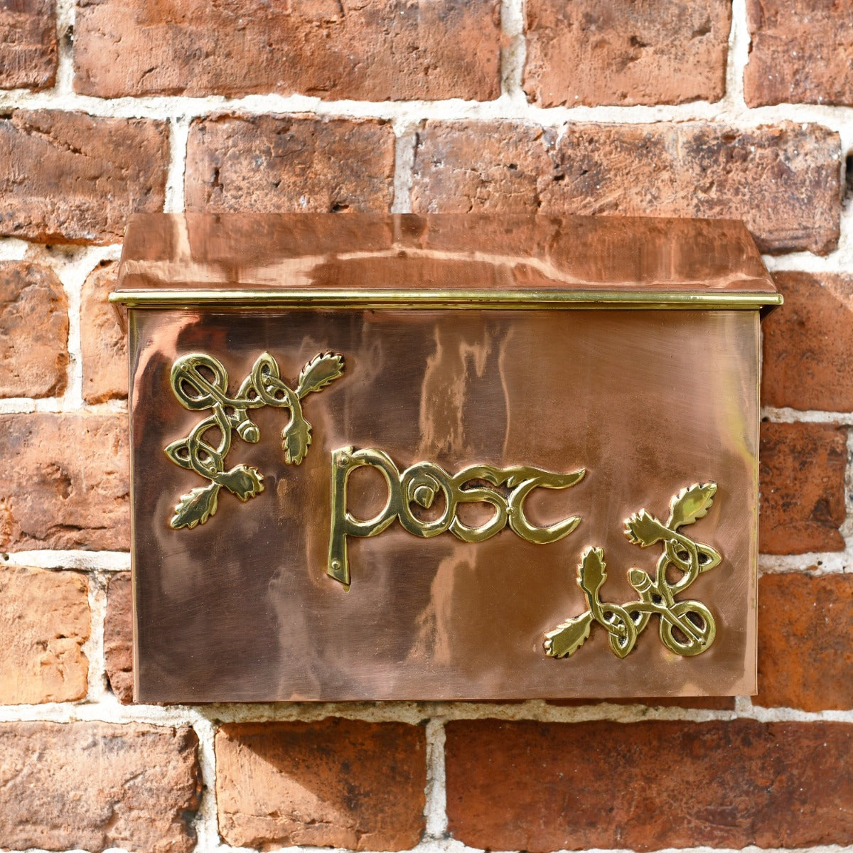 "The Braemar" Copper or Brass Celtic Post Box