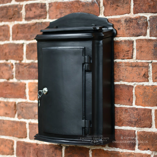 Black York Heavy Post and Parcel Box