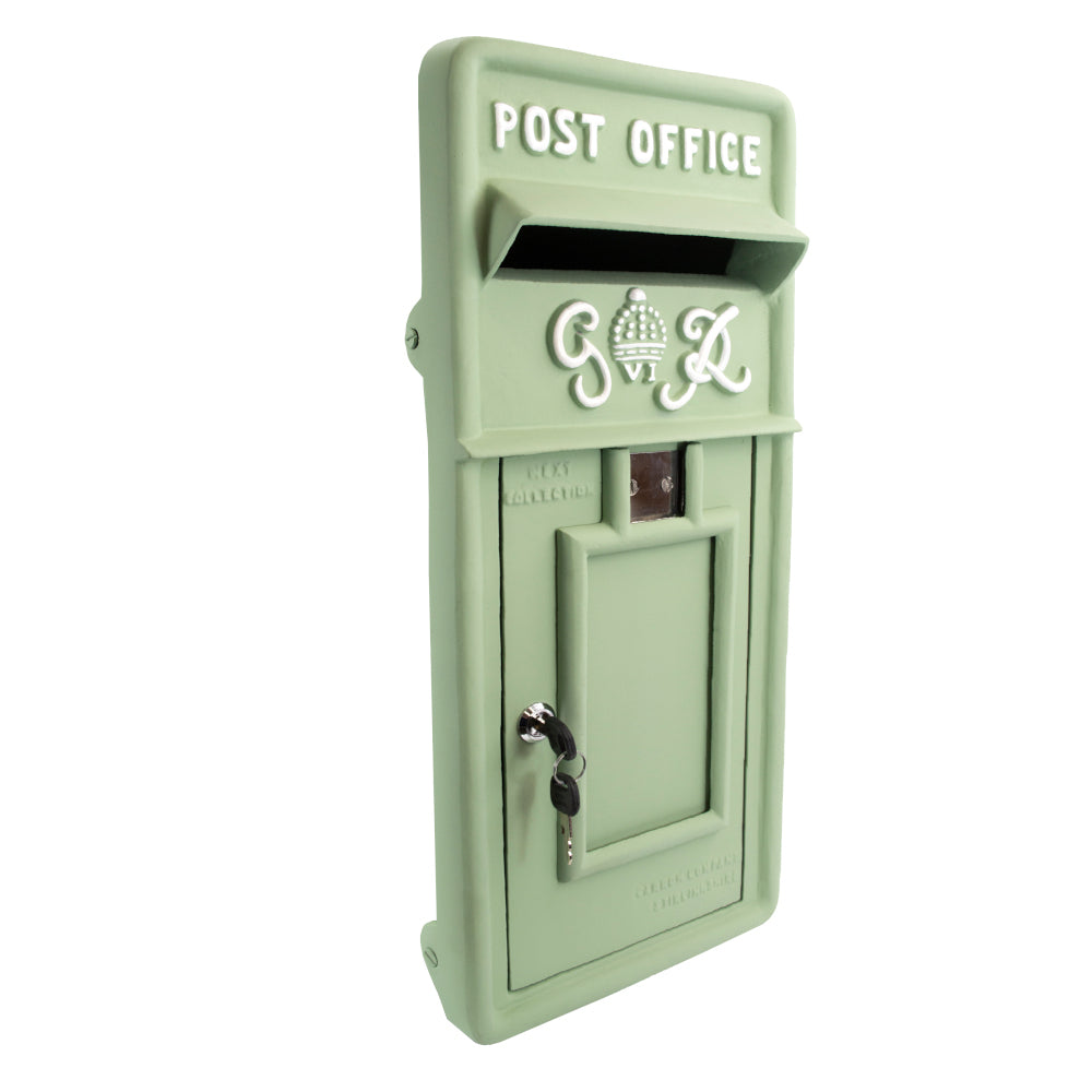 Lime Green King George Period Post Box Face Plate