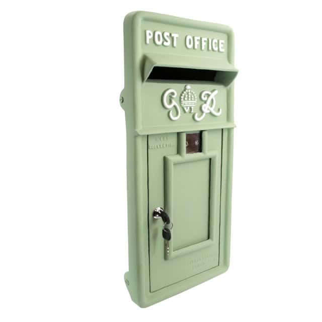 Lime Green King George Period Post Box Face Plate - thumbnail