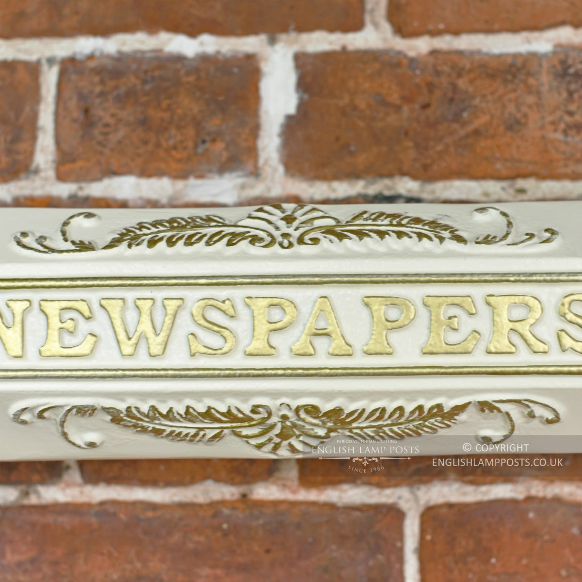 Cream "Elizabeth" Wall Mounted Newspaper Holder