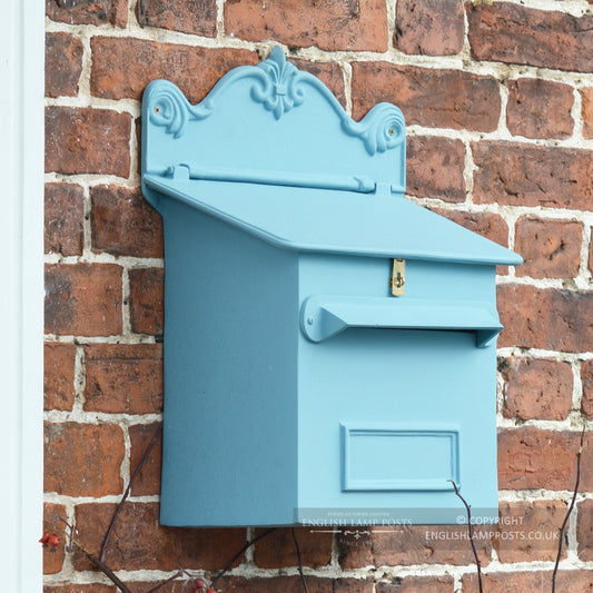 Sky Blue Cambourne Secure Parcel Box Wall Mount 