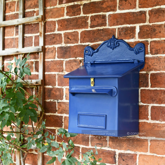Royal Blue Cambourne Secure Parcel Box Wall Mount