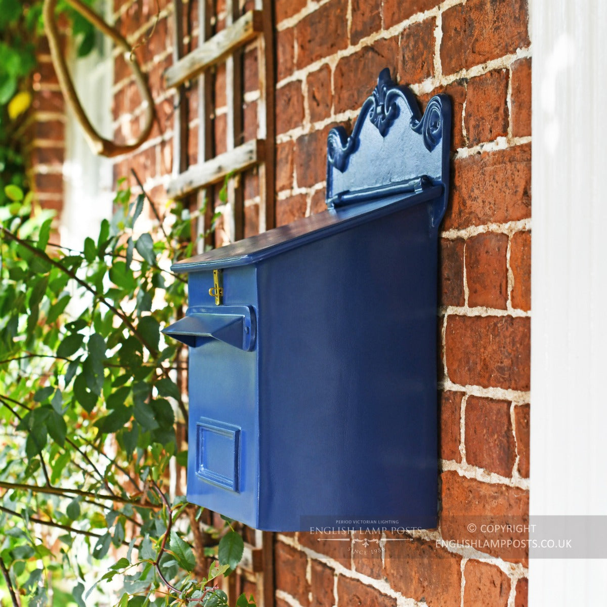 Royal Blue Cambourne Secure Parcel Box Wall Mount