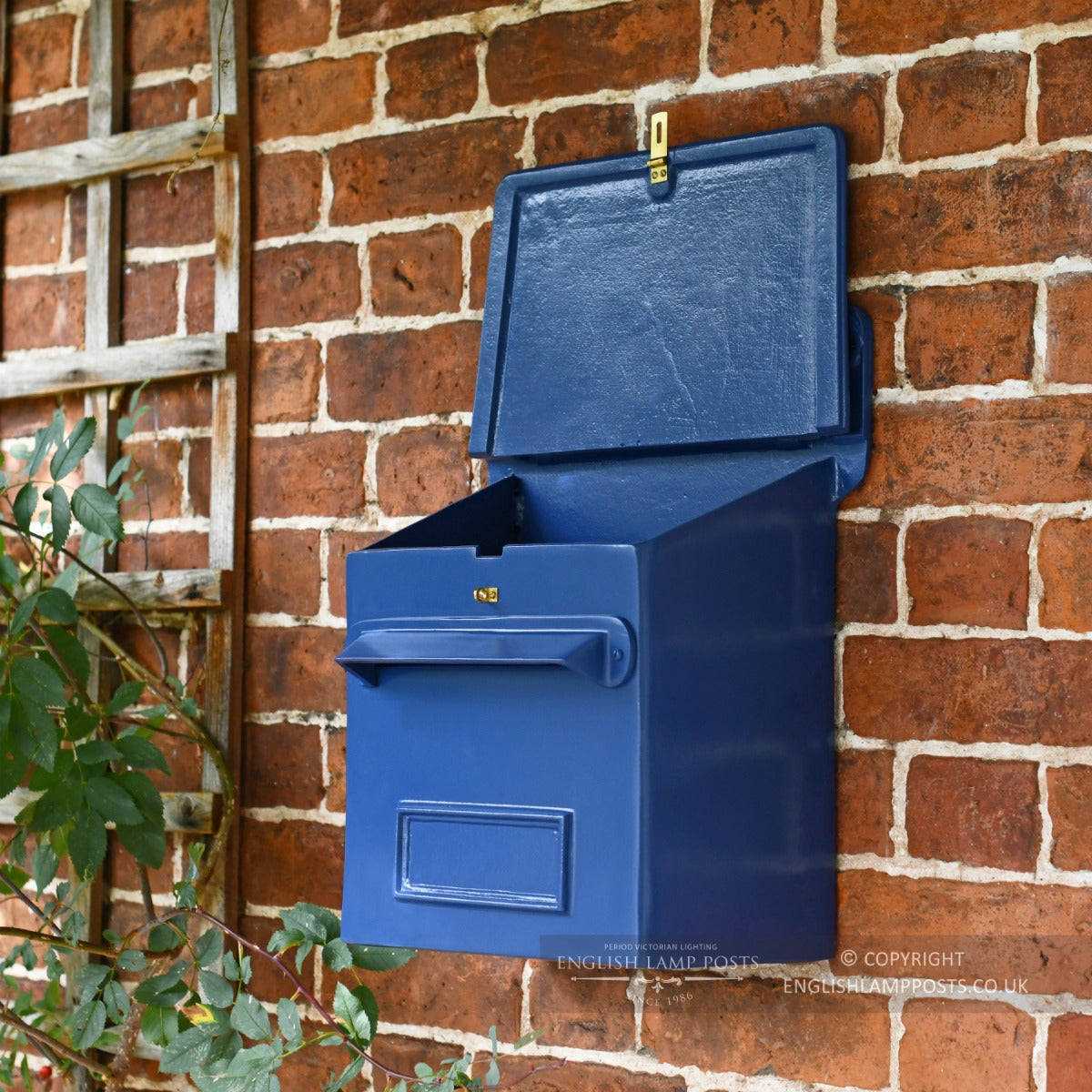 Royal Blue Cambourne Secure Parcel Box Wall Mount