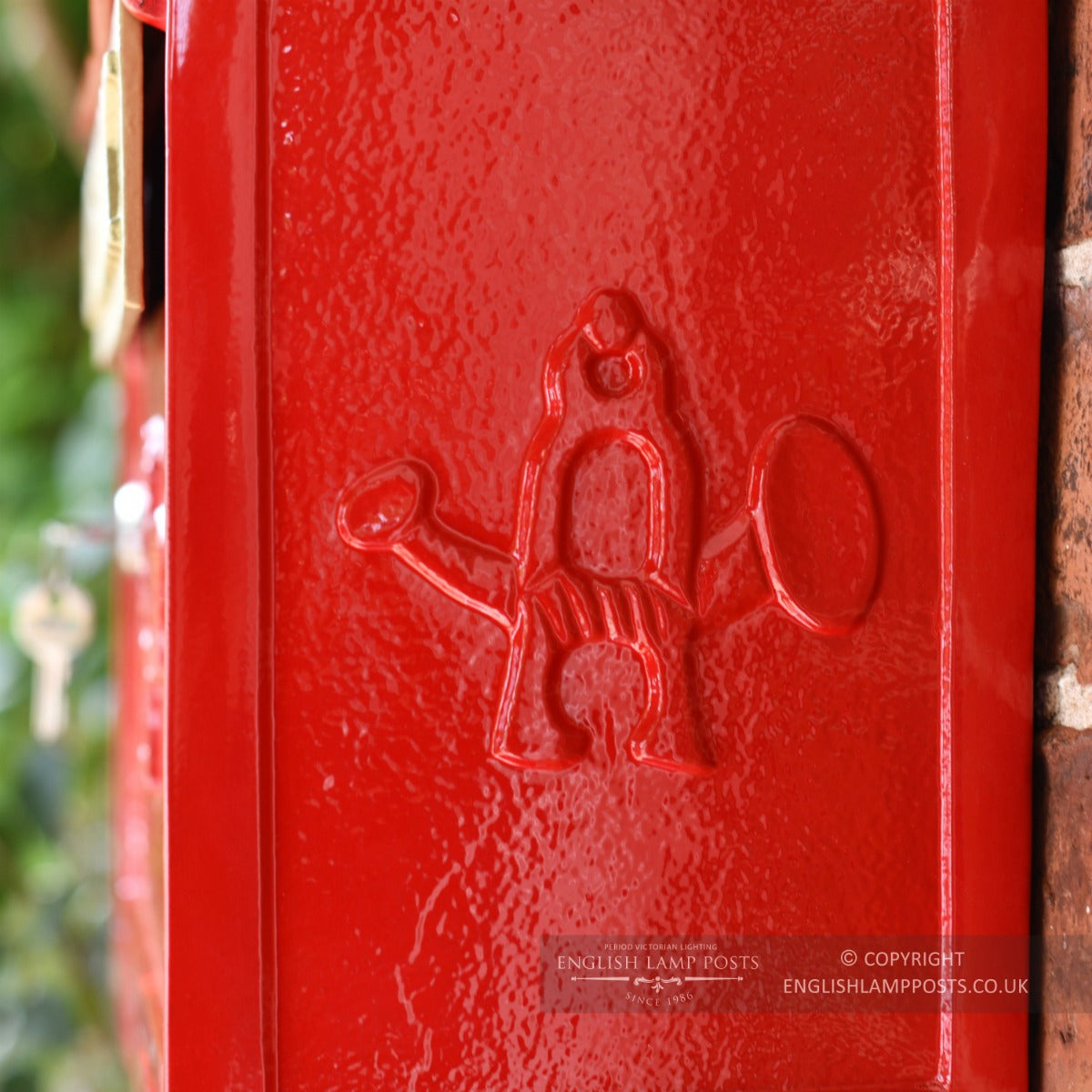 The 'Kensington' Wall Mounted Post Box In Red