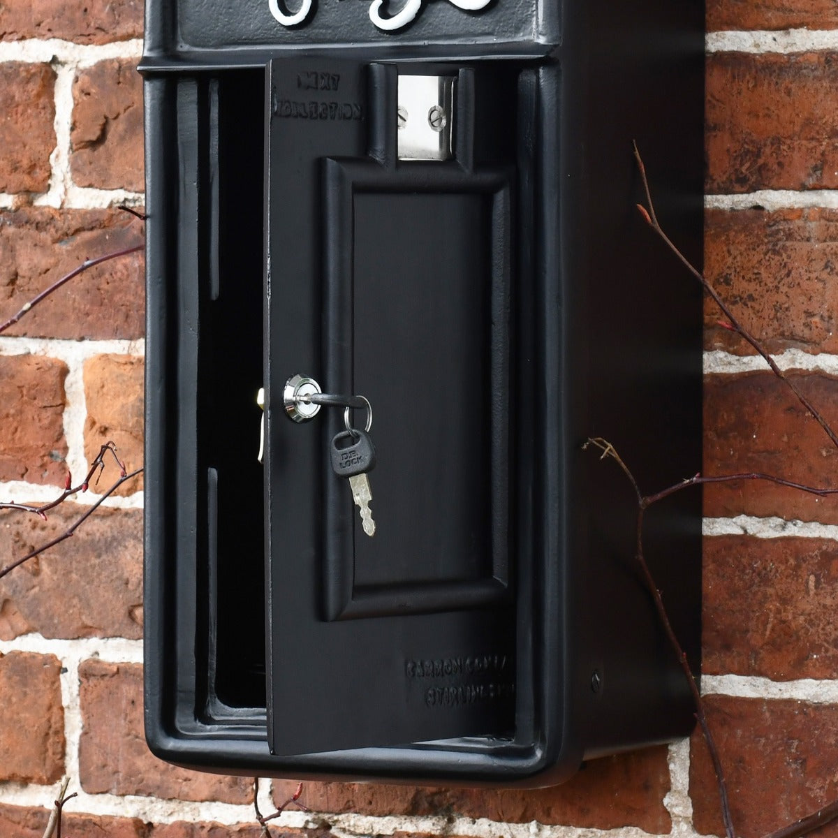 Close up of door and key 