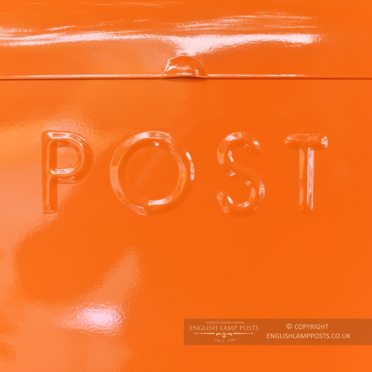 Orange Contemporary Wall Mounted Post & Parcel Box