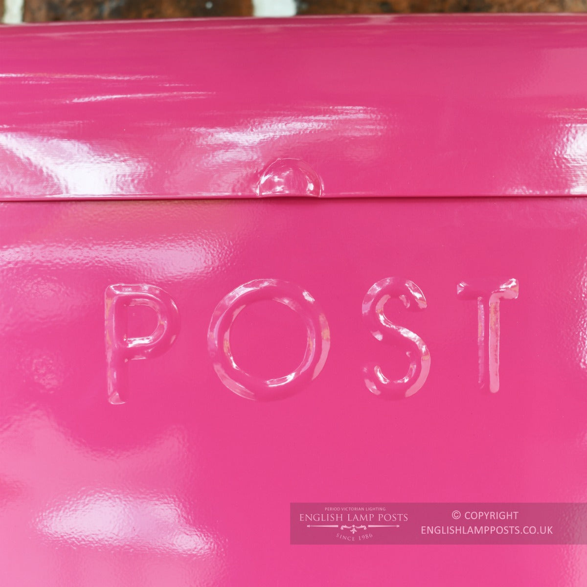 Hot Pink Contemporary Wall Mounted Post & Parcel Box
