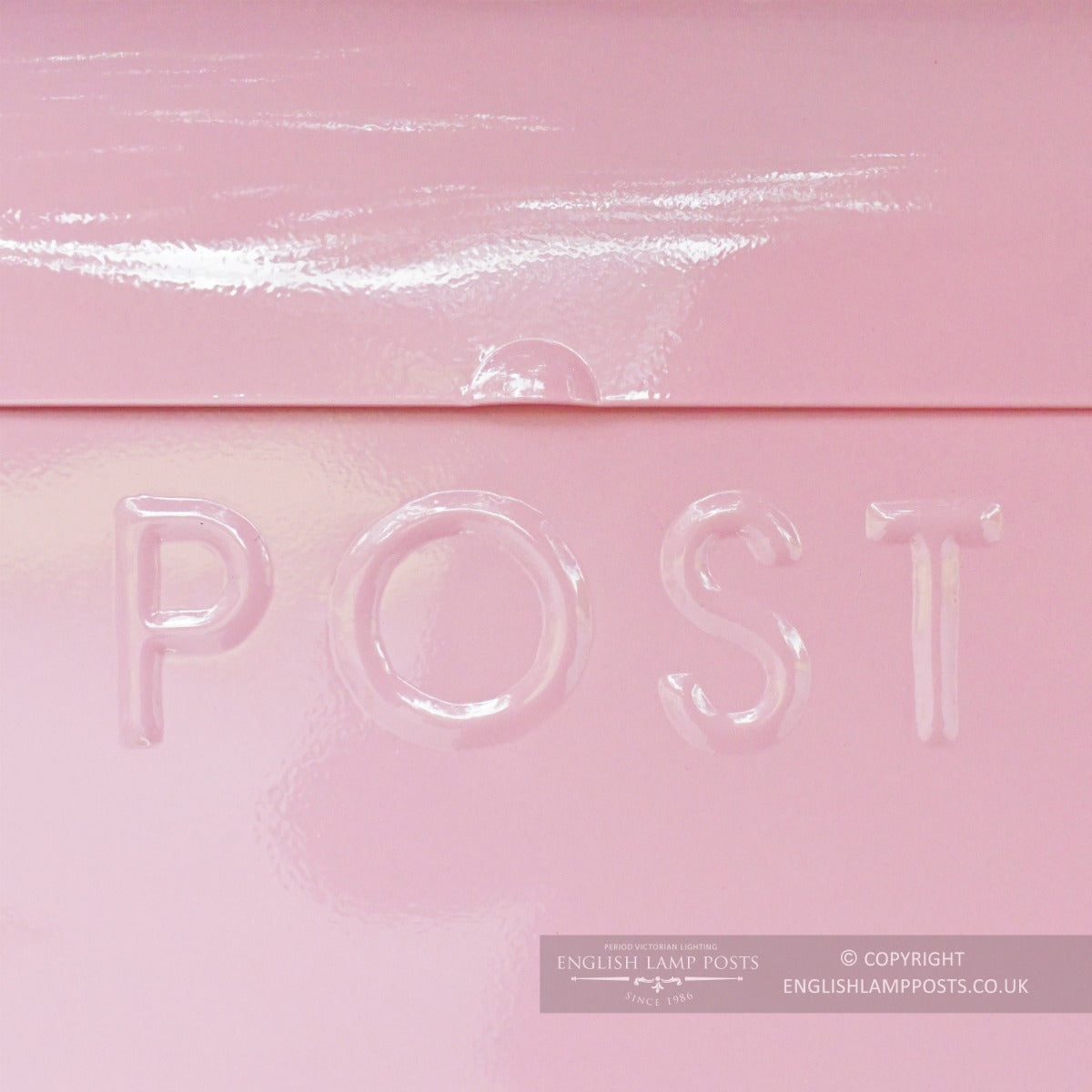 Baby Pink Contemporary Wall Mounted Post & Parcel Box