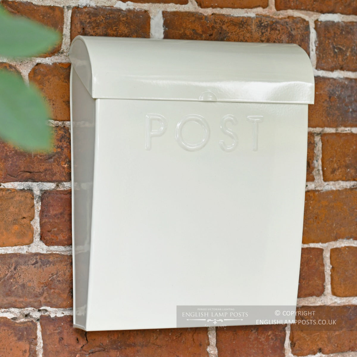 French Cream Contemporary Wall Mounted Post & Parcel Box