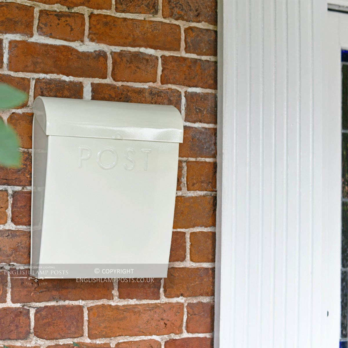 French Cream Contemporary Wall Mounted Post & Parcel Box