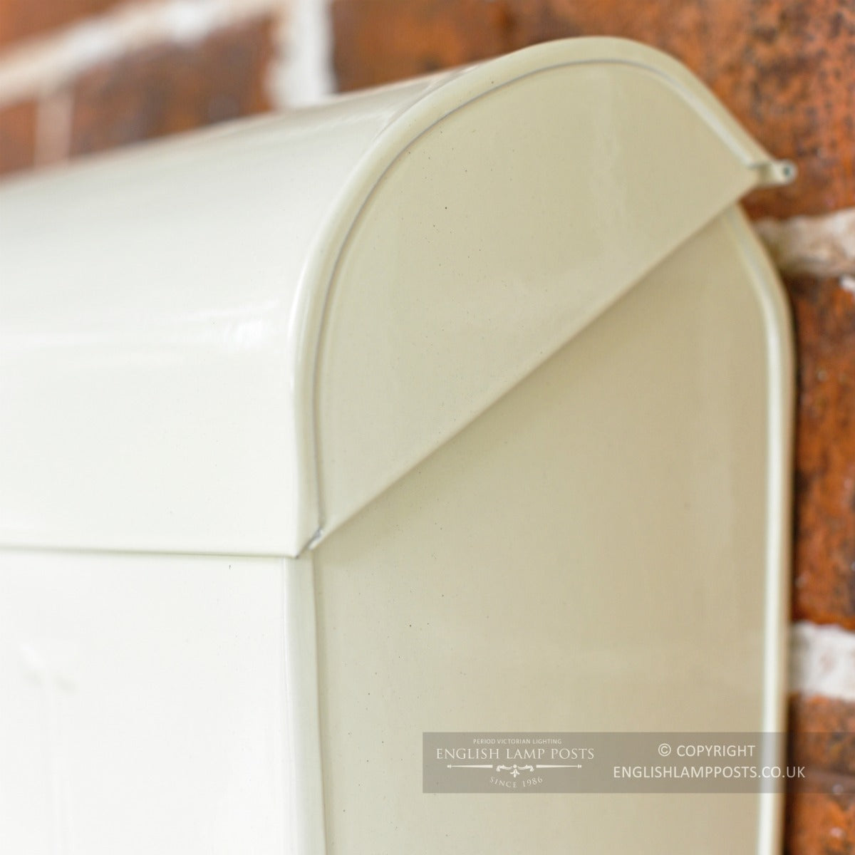 French Cream Contemporary Wall Mounted Post & Parcel Box