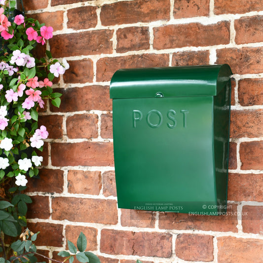 Fern Green Contemporary Wall Mounted Post & Parcel Box