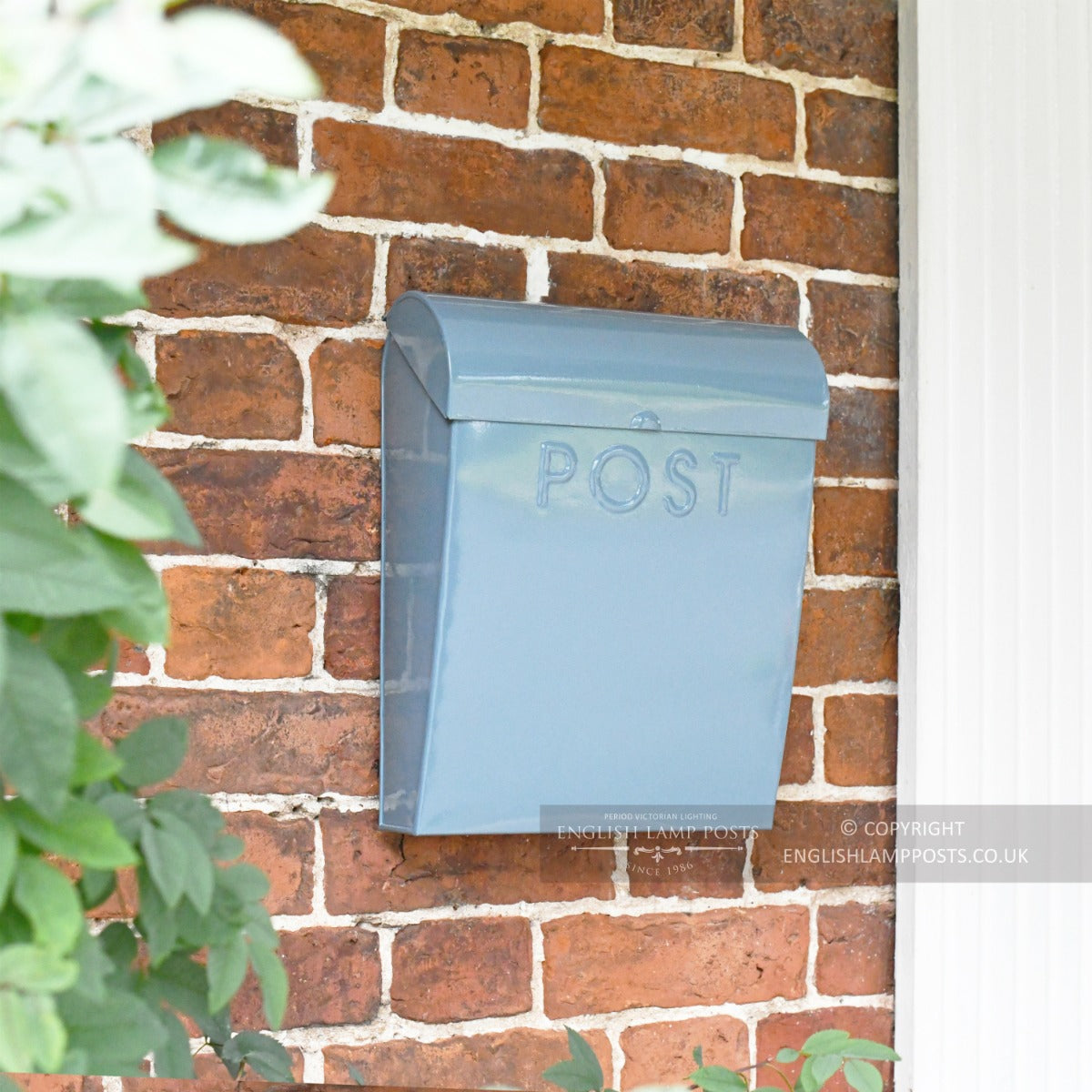 Pale Grey Contemporary Wall Mounted Post & Parcel Box